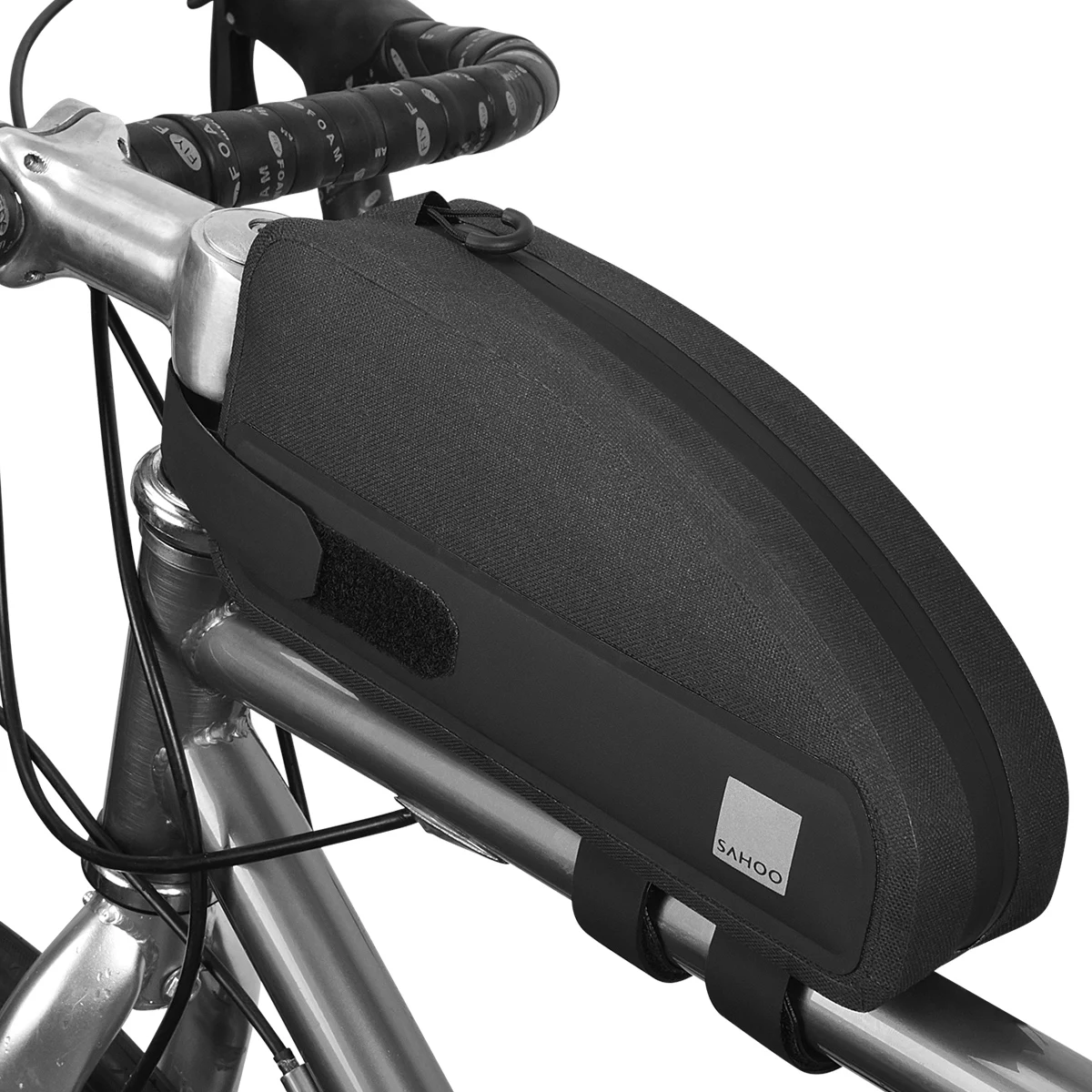 

Sahoo Pro 122032 Full Waterproof Mountain Cycling Bike Top Tube Bag Bicycle Front Frame Bag Pannier Pouch Carrier Pack 1L