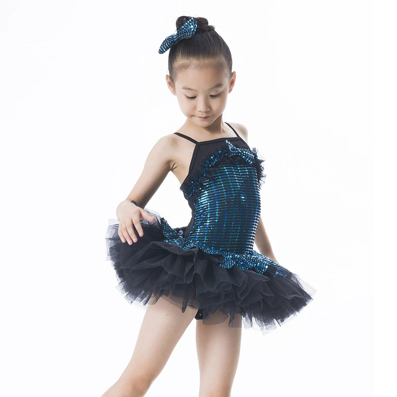 untlet Robe de Ballet Justaucorps Coton Danse Gymnastique Costume Danse Tutu Robe col en V Mignon pour Filles Enfants Enfant