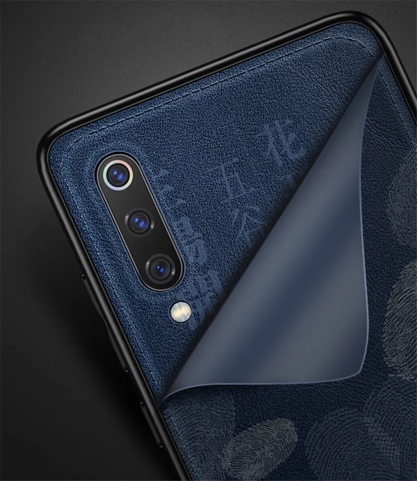 Xiaomi mi 9 Embossed leather cover (7)