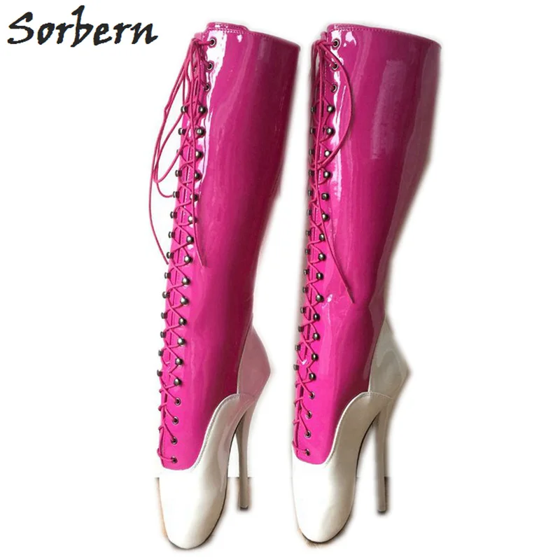 Sorbern Exotic Dancer Shoes Boot Unisex Crossdressing Shoe High Heel