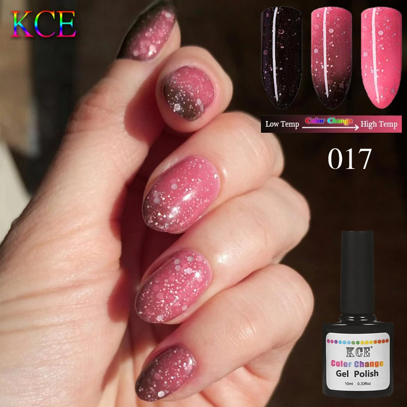 

KCE Soak Off Gel Temperature Change 3in1 Color Nail Gel Polish Under UV Lamp Gel Polish Gradient Nail Gel for Nail Polish