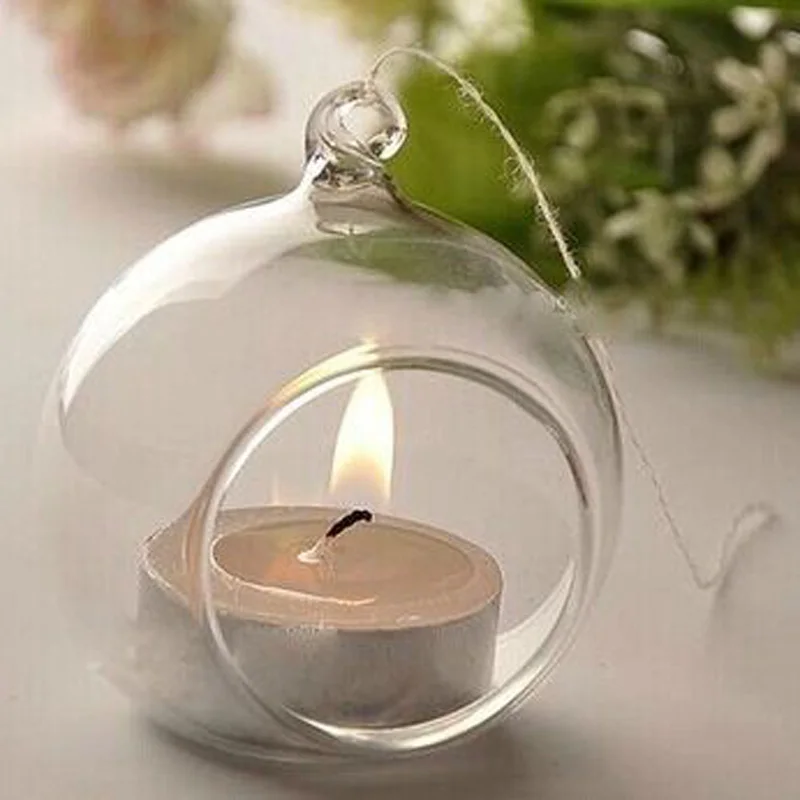Romantic Hanging Crystal Glass Candle Holder Fine Wedding ...