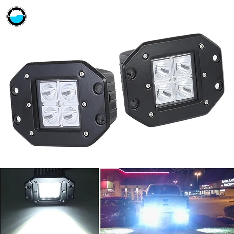 

18w Led Work Light Off Road Offroad Lamps Light 4'' LedWork Light Flush Mount Driving Light For Jeep SUV ATV UTV UAZ.