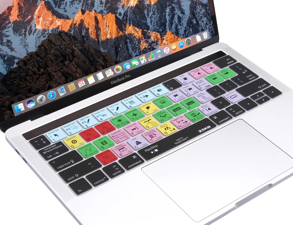 XSKN для PreSonus Studio One Keyboard Skin MacBook Pro 13 15 A1706 A1707 A1989 A90 с сенсорной панелью (наклейка на