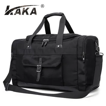 

KAKA Casual Large Capacity Travel Bag Picnic Bag Black Wear-resisting Oxford Cloth Men Laptop Bag Busines Travel Package Z668