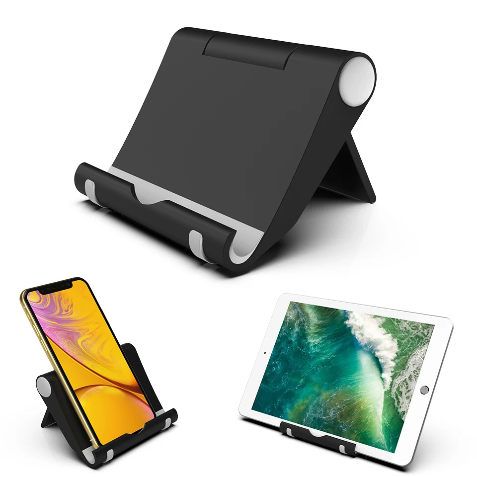 

Foldable Desk Phone Tablet Holder Stand for iPhone Xiaomi Mi9 Redmi Note 7 Huawei P30 pro Multi-angle Desktop Smartphone Support