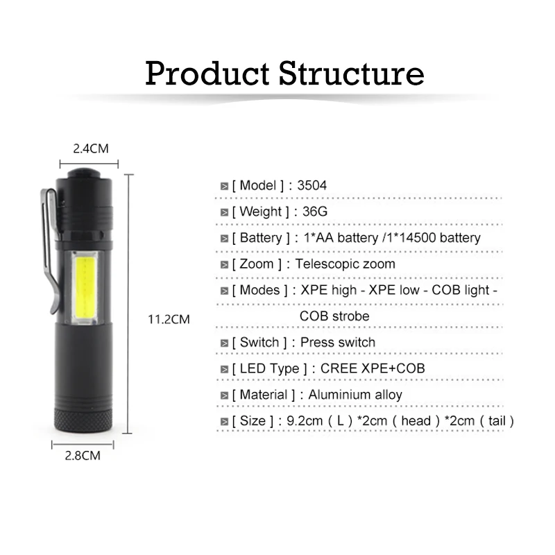 Многофункциональный портативный COB светодиодный рабочий инспекционный фонарь вспышка светильник фонарь Lanterna лампа 1xAA/14500