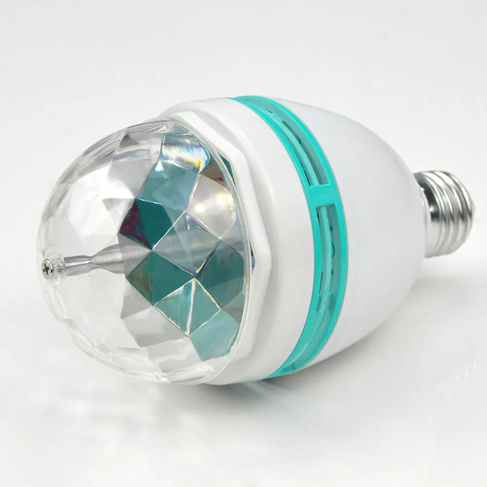 1 шт. RGB светодиодный светильник E27 AC 85 V-265 V 110V 220V Светодиодные лампы с автоматическим поворотом вечерние лампы светодиодный светильник диско-светильник «магический шар»+ штепсельная вилка европейского стандарта
