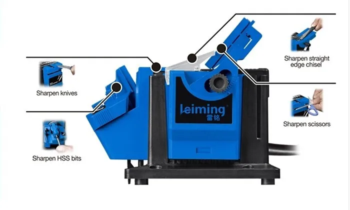 Электрическая Многофункциональная точилка для ножей, точилка для ножей, точилка для сверла, ножницы, строгальные ножи и кухонные ножи