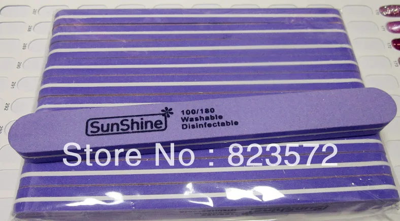 

free shipping Diamond Nail File 100/180 Nail File Buffer Sanding Washable Manicure Tool Wholesale