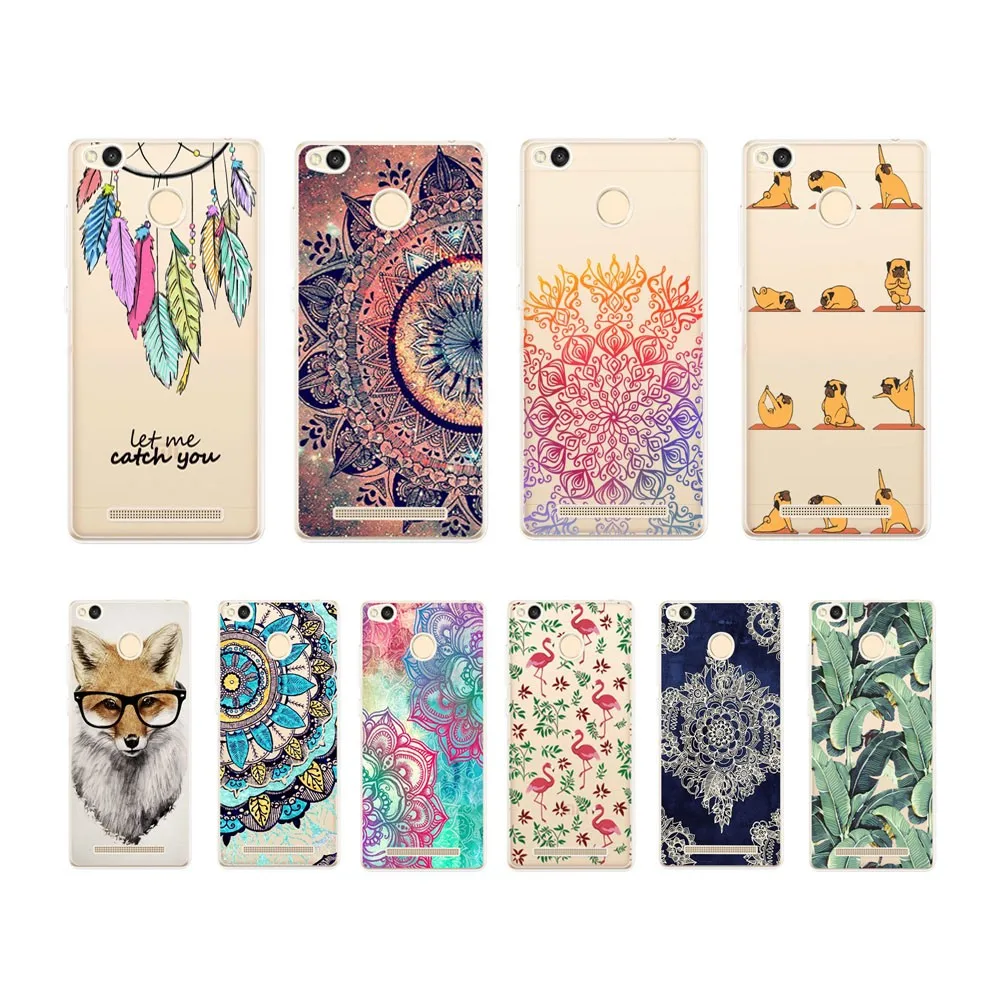 

TPU Soft Case For Xiaomi Redmi 3s 3 Pro case Color Pattern Transparent Silicone Phone Case Cover For xiaomi Redmi 3s 3 pro case