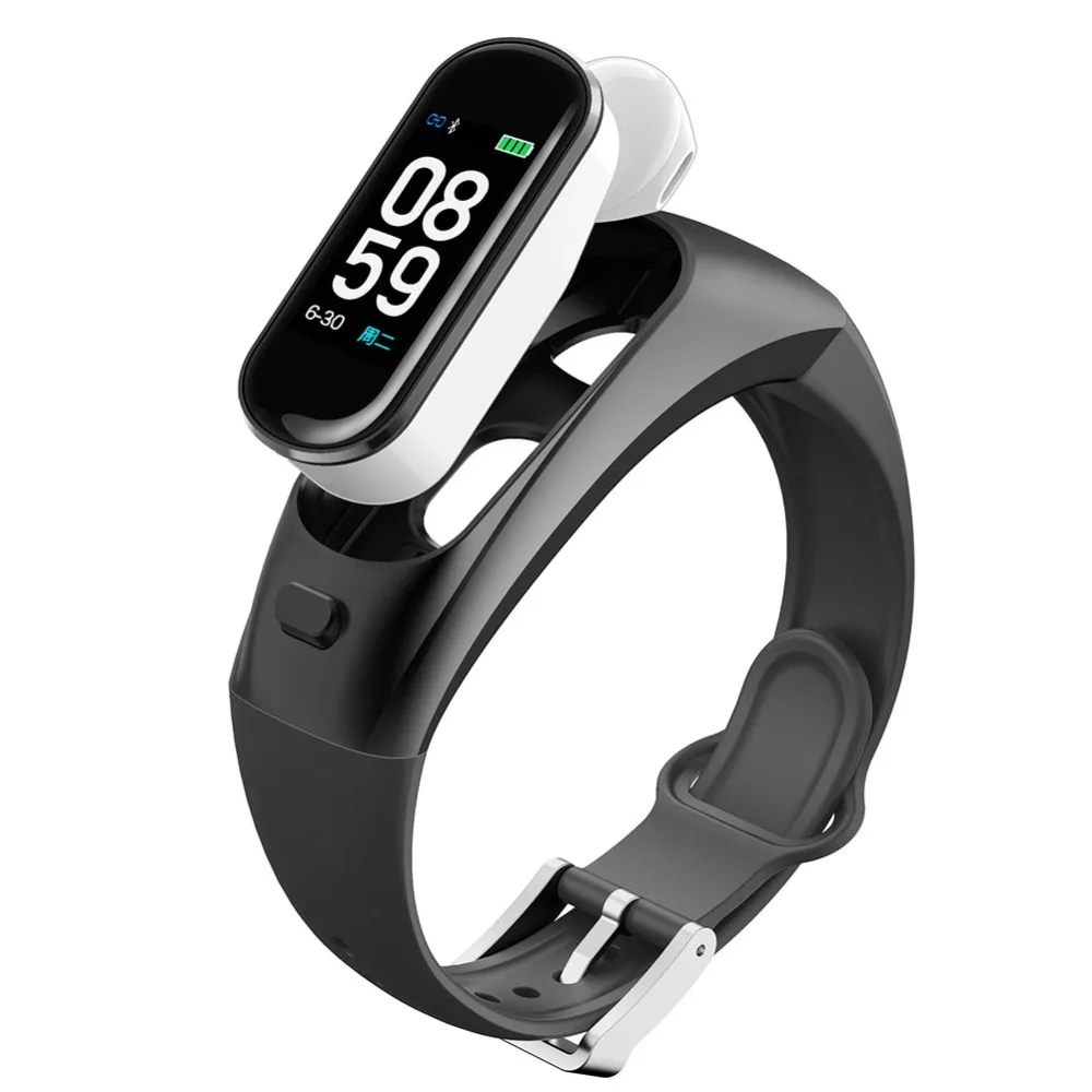 

Fashion High-end Smart Watch Wireless Bluetooth Earphone Waterproof IP67 Blood Pressure Heart Rate Monitor Smart Sports Bracelet
