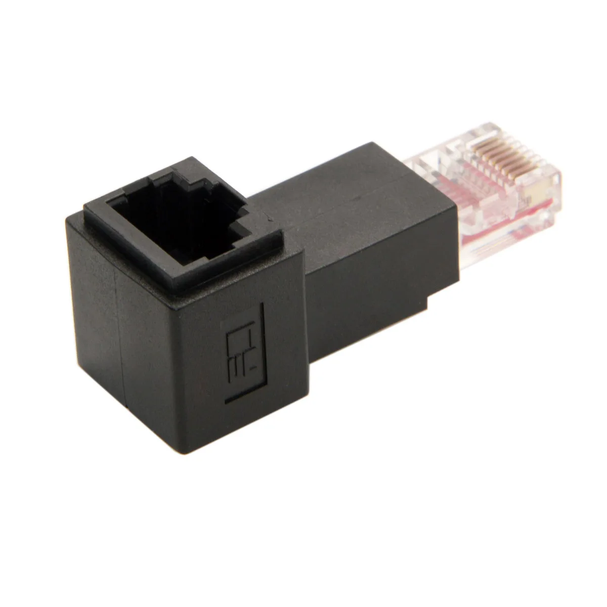 

CYDZ 90 Degree Up Angled 8P8C FTP STP UTP Cat 5e Male to Female Lan Ethernet Network Extension Adapter