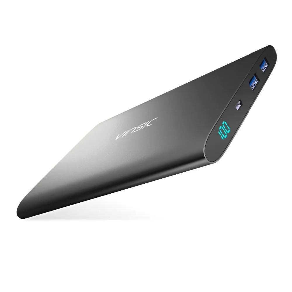 Vinsic Alien 20000mAh 5V/2.4A Dual USB Power Bank Ultra Slim External Battery Portable Charger for iPhone X 8 Plus Samsung S9 Vinsic Alien 20000mAh 5V/2.4A Dual USB Power Bank Ultra Slim External Battery Portable Charger for iPhone X 8 Plus Samsung S9