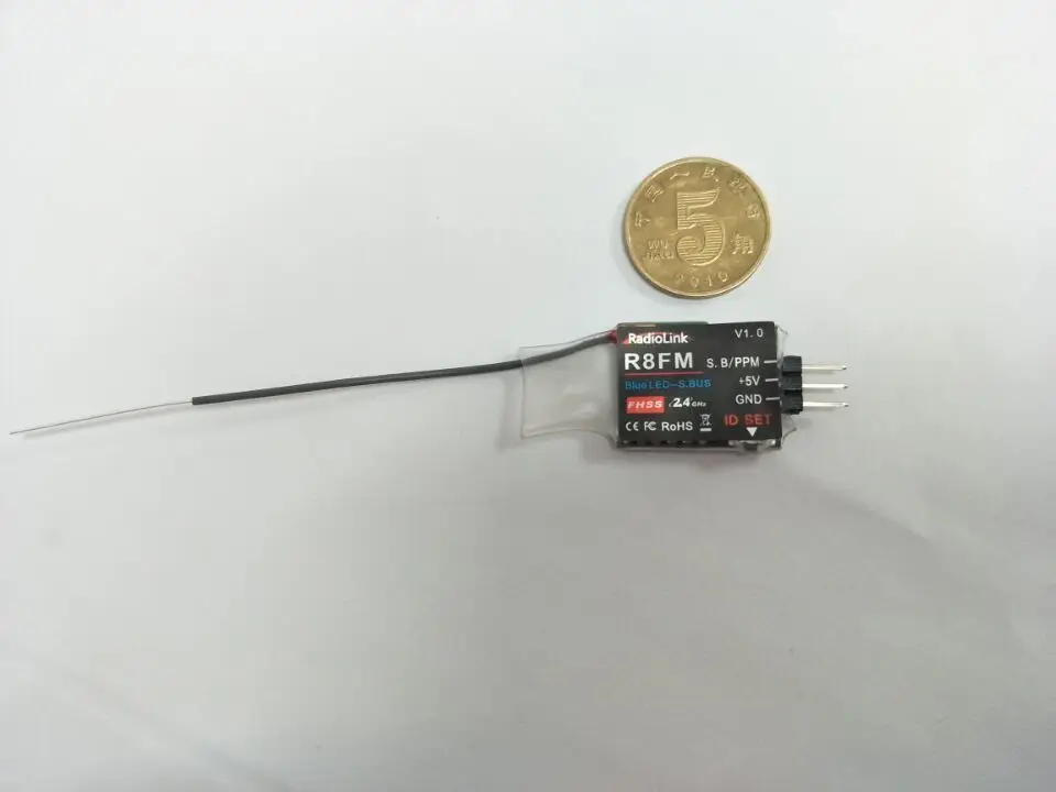 

F19710 R8FM Mini 2.4G 8 Channels 8CH Receiver FHSS for T8FB Support S-BUS PPM