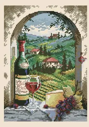 Прекрасный милый Счетный Набор для вышивки крестиком мечта Тосканы виноградник виноград вино виноград деревенский dim 06972 6972
