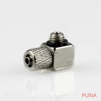 

Free shipping 20 Pieces M5 - 6mm Elbow Pneumatic Pipe Air Hose Quick Fitting Mini Connector Iron