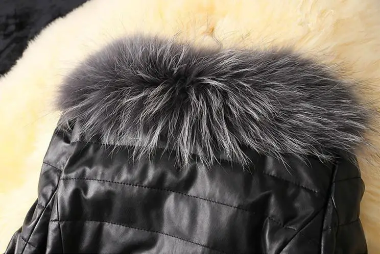 3Xl/6Xl женские лоскутные куртки из искусственной кожи с длинными рукавами, большие размеры, искусственный мех, черное сексуальное пальто, кожаная верхняя одежда S49