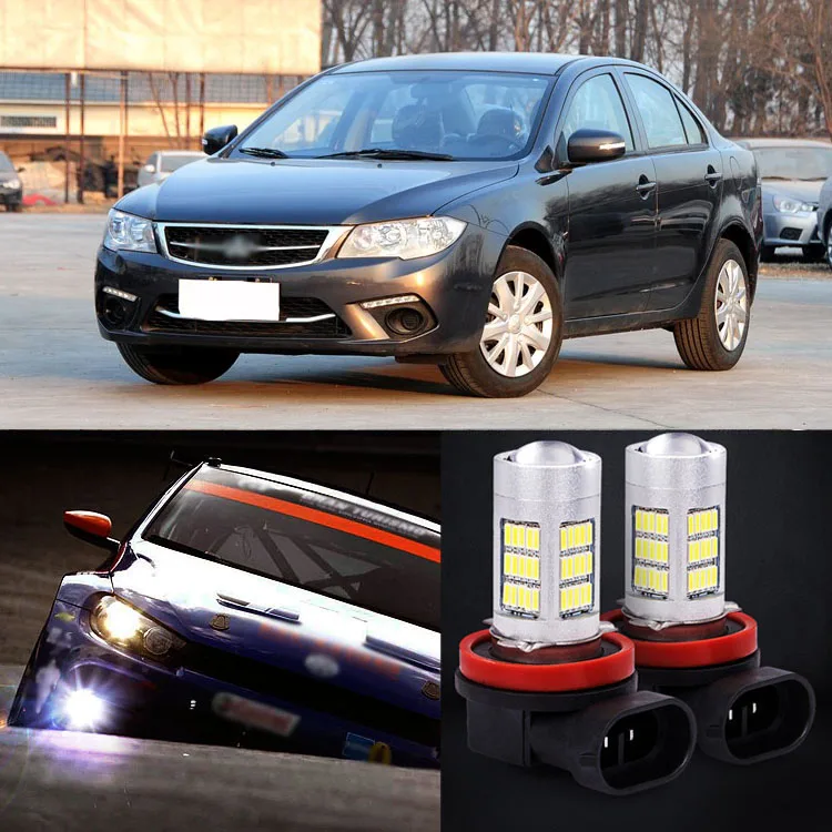 

New 2pcs 72 SMD Daytime Running Light Bulbs LED Fog Lamp For Mitsubishi Lancer Fortis 2013-2014
