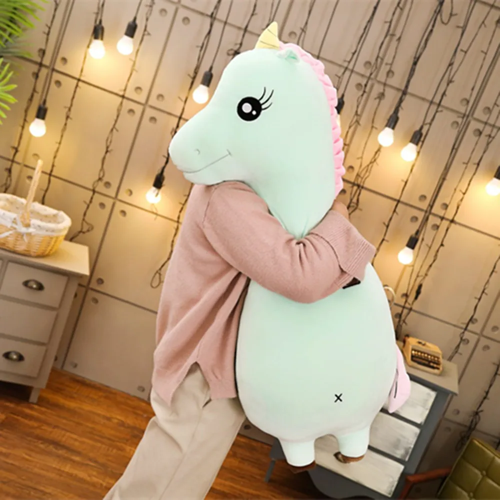 

60/80cm Unicorn Plush Toys Stuffed Animal Horse Doll Christmas Present Cartoon Kids Baby Toy Birthday Gift for Children