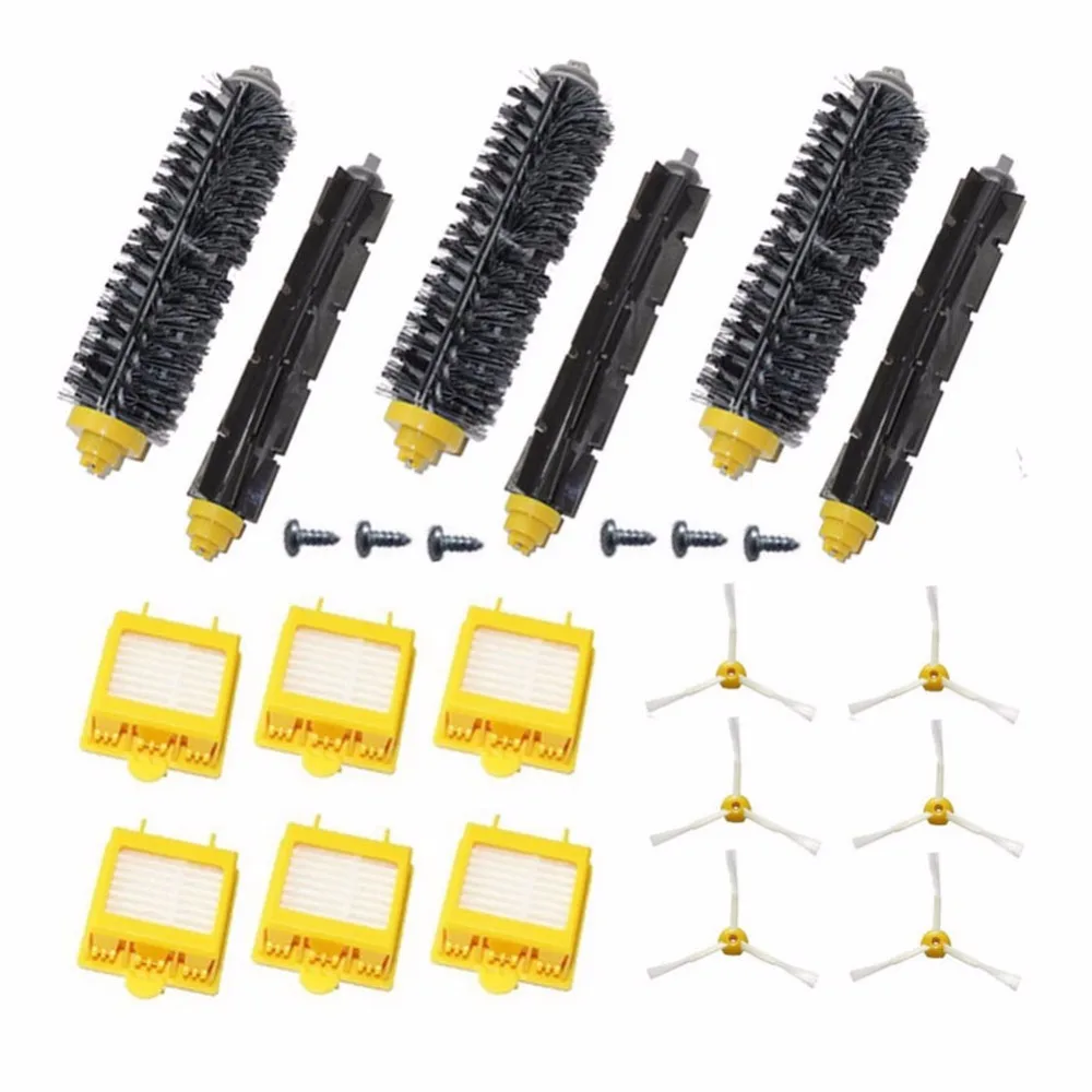 Hepa Filter Side brush Bristle Beater Brush Screws for iRobot Roomba