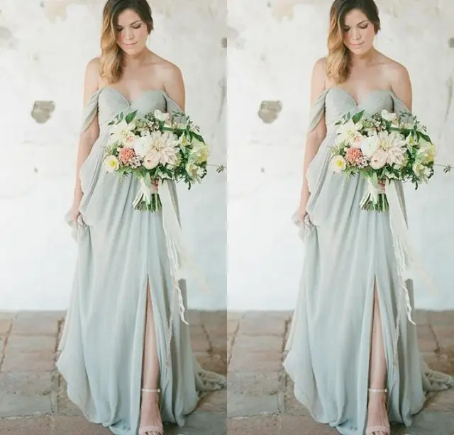 Best Offers Sage Boho Bridesmaid Dresses 2019 Eleagnt Long Wedding Guest Dress Chiffon Off Shoulder Side Split Plus Size Maid of Honor Gowns Best Offers Sage Boho Bridesmaid Dresses 2019 Eleagnt Long Wedding Guest Dress Chiffon Off Shoulder Side Split Plus Size Maid of Honor Gowns