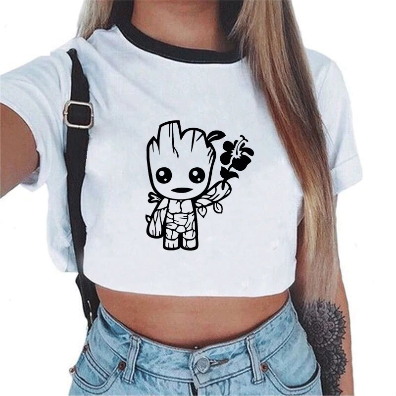 Dámské Crop Top tričko GROOT