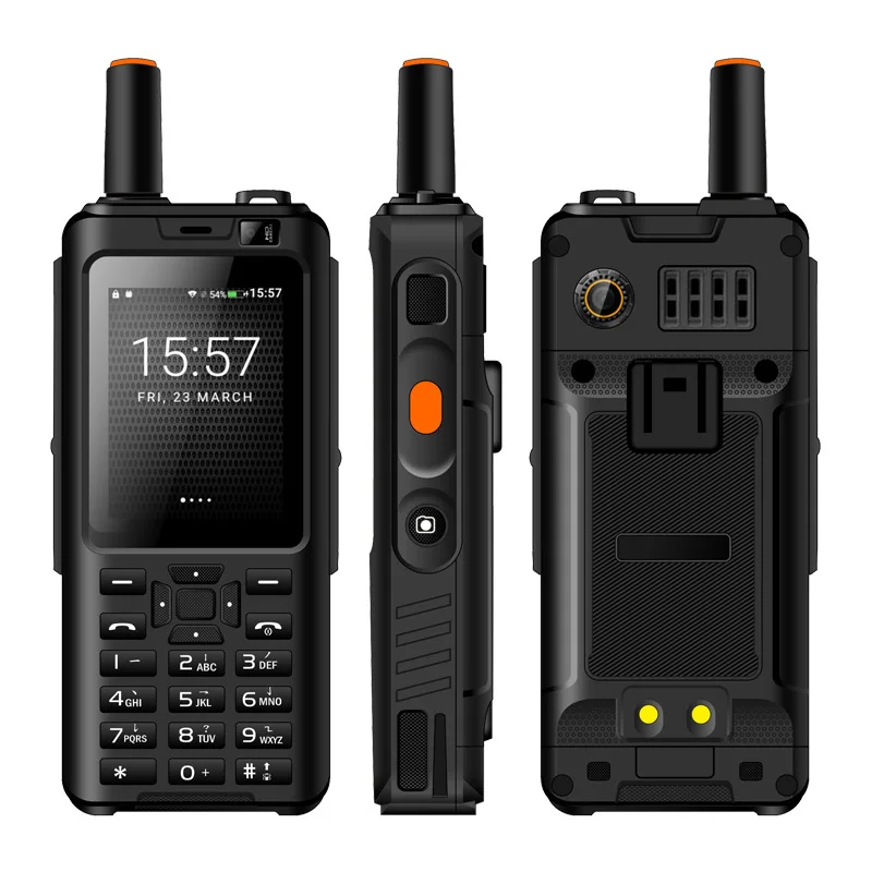 UNIWA Alps F40 мобильный телефон Zello Walkie Talkie IP65 Водонепроницаемый FDD-LTE 4G gps смартфон MTK6737M четырехъядерный 1 Гб+ 8 Гб мобильный телефон - Цвет: Black