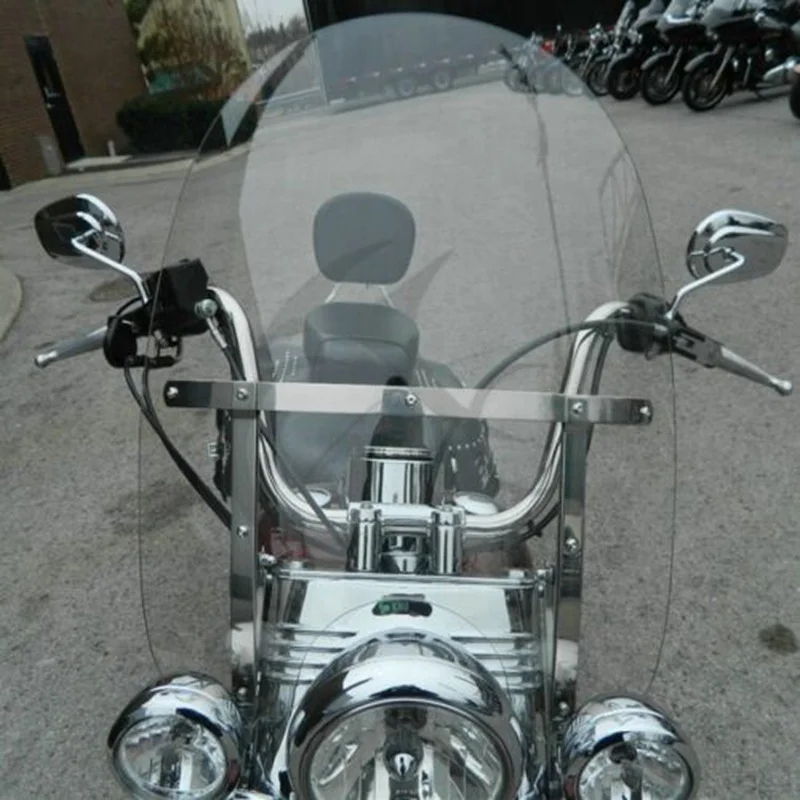 Мотоцикл Прозрачный передний съемный лобовое стекло ветровое стекло кронштейн наборы для Harley Touring Road King FLHR FLHRXS 1994- 18 17 16