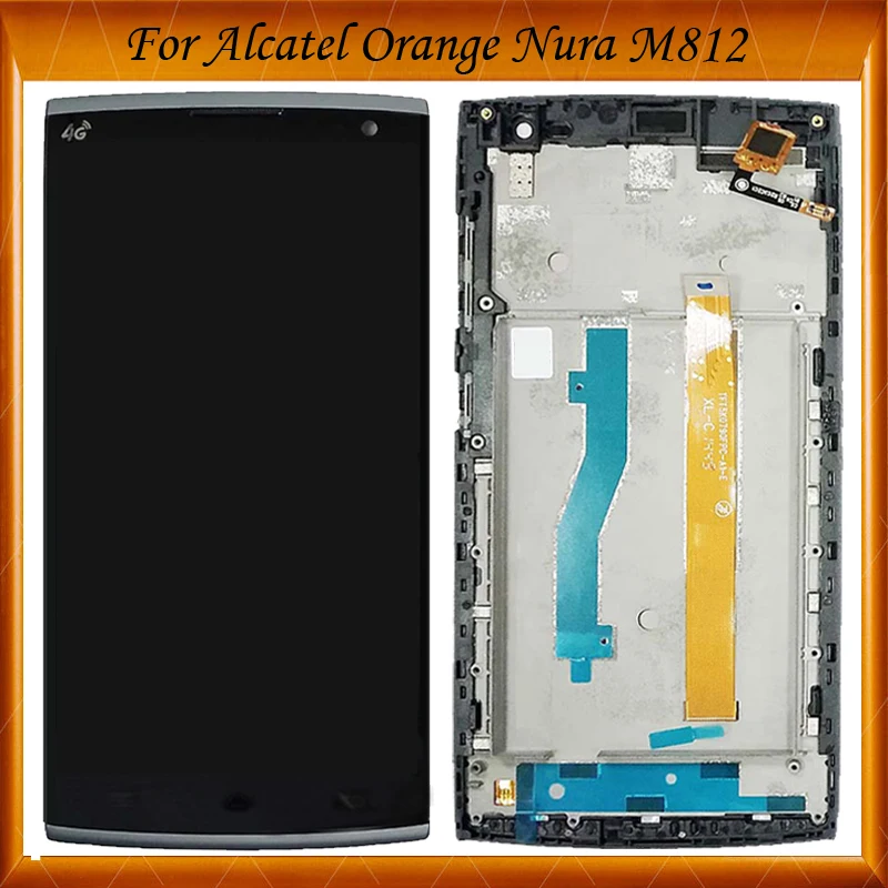

Tested Lcd For Alcatel One Touch Orange Nura M812 M812C M812F LCD Screen Display With Touch Screen Digitizer Assembly with frame