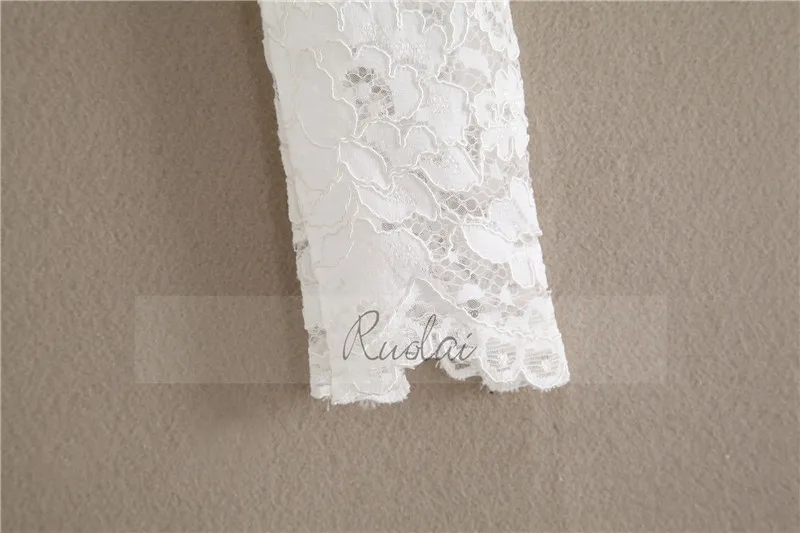 New Arrival O Neck Lace Jacket Wedding Bolero Women Long Sleeve Bridal Wrap Wedding Coat Lace Jacket Boho Wedding FJ32