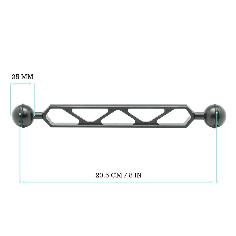Bola de Alumínio Braços para Câmera Resistência de Corrosão Duplo Waterpoof Habitação Case Duro Anodização 4x8 - 20.5cm 1 - Image 2