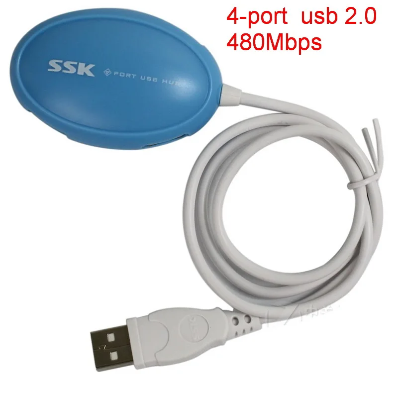 

Original 4-ports usb 2.0 hub micro with power splitter Micro splitter multi port speed 4 puertos agestar portas switch hab