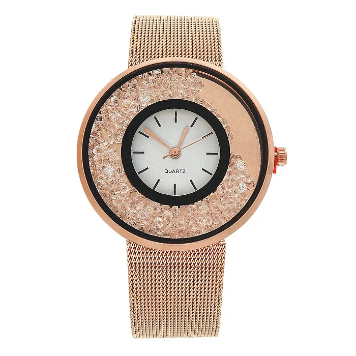 Новинка montre femme Роскошные Кварцевые часы женские модные элегантные блестящие