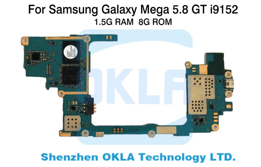 1 шт. для samsung Galaxy Mega 5,8 GT i9152 1,5G ram 8G rom WCDMA Материнская плата замена использованная оригинальная