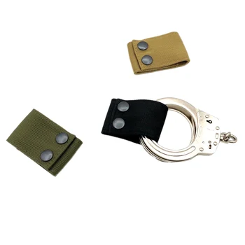 

Nylon Tactical Waist Hanger for Handcuffs Quick-pull Button Lanyard Belt Sets Multifunctional Quick-pull Portable Hanger 8cm*5cm