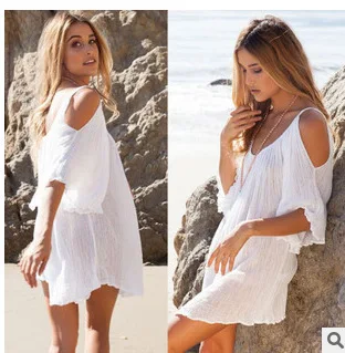 

Fashion women's clothing Best Sellers European New Pattern Sexy Sandy Beach Strapless Dress Dress Woman #1075