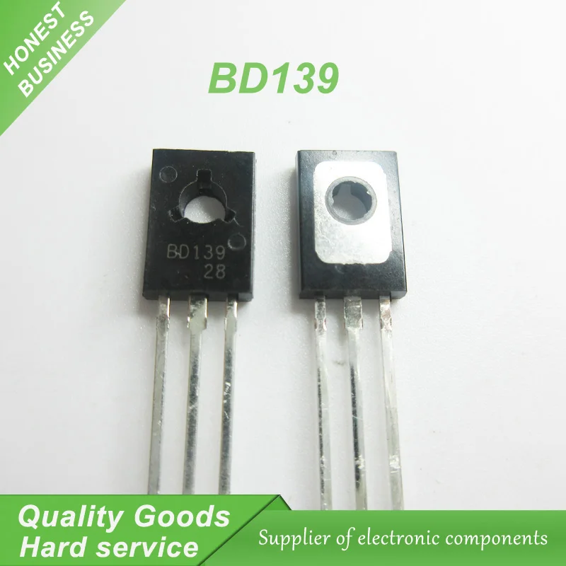 

100pcs BD139 D139 TO-126 NPN 1.5A 80V Epitaxial Triode Transistor new original