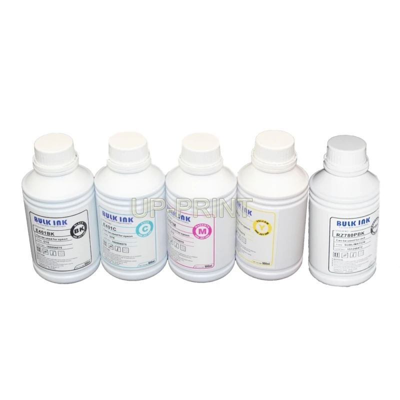 

UP 5 x 500ml dye ink Refill Ink Kit for L800 L801 inkjet printer for ink Cartridge CISS