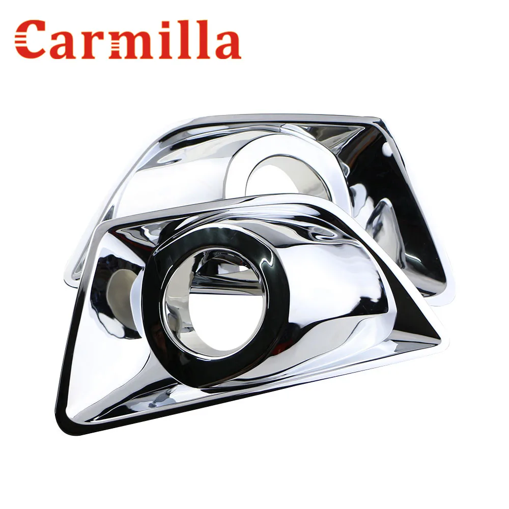 

Carmilla ABS Chrome Front Fog Lamp Cover All Around Fog Lights Refitting Sticker For Ford Ecosport 2013 2014 2015 Acc.