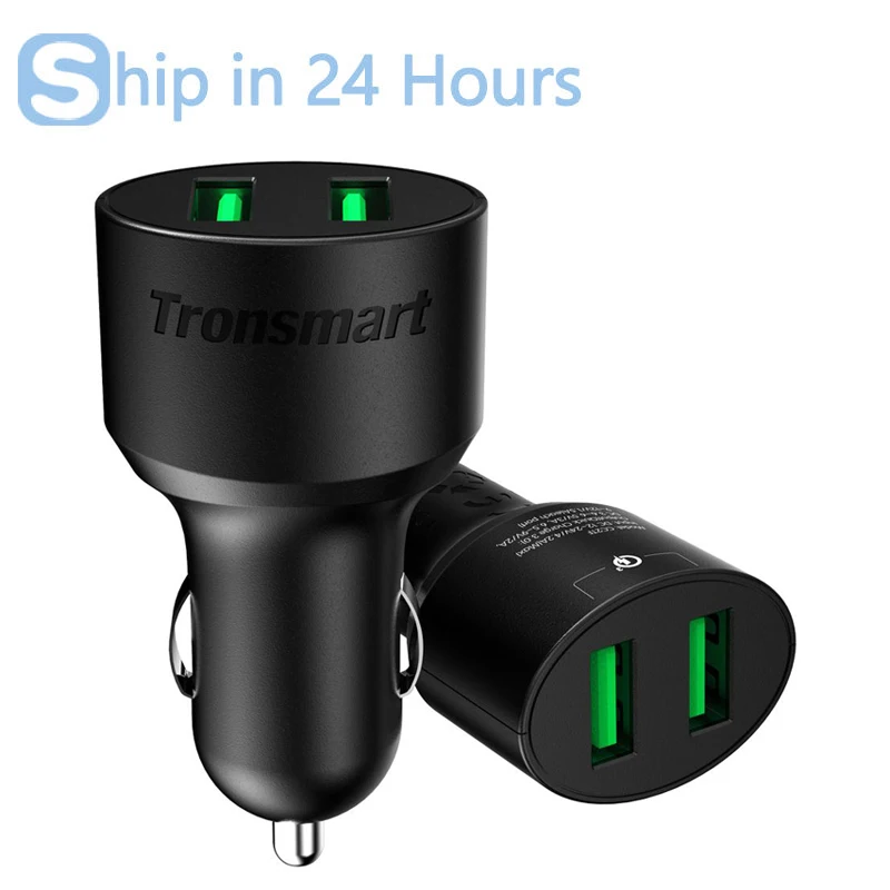 Tronsmart CC2TF Car Charger Qualcomm Quick Charge 3 0 36W 2 Ports Type A USB Car
