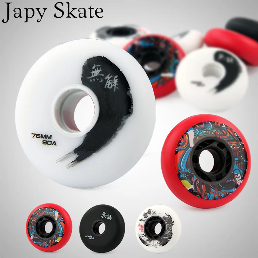 

Japy Skate New 90A Inline Skates Wheels Slalom Sliding Roller Skate Wheels For Street Sliding Free Skating Patines Shoes Wheels