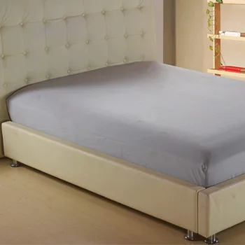 

Bedspread Solid Color Bed Sheet 100% Polyester Protect Cover Bed with Elastic Band Bedspread Sheet Home Decoration New Style
