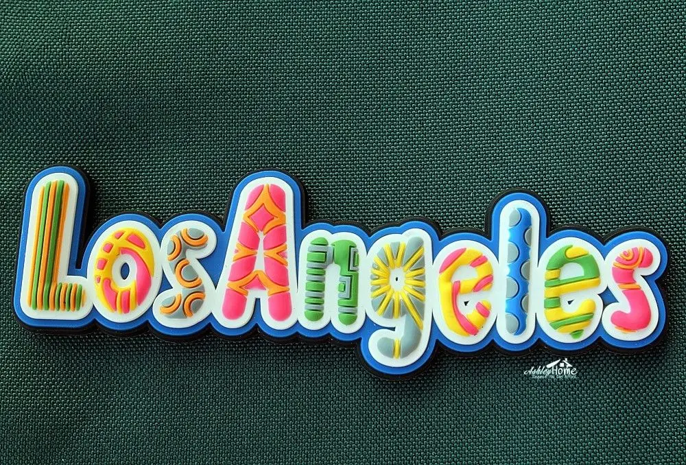 Los Angeles United States Tourist Travel Souvenir Rubber Fridge
