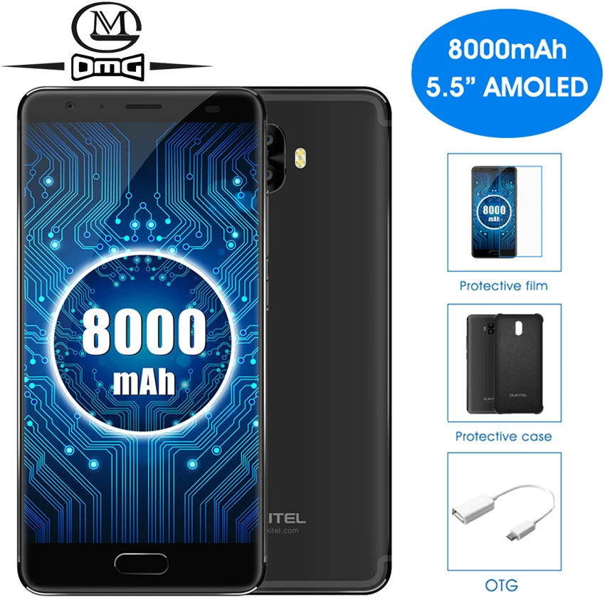 Oukitel K8000 8000mAh battery Mobile Phone 5.5" MTK6750T Octa Core ...