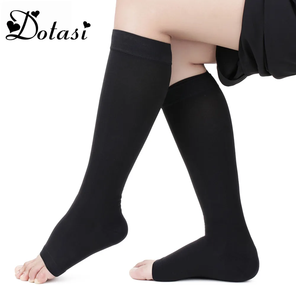 2 pair 20 30 mmHg Graduated Compression Socks Firm Pressure Circulation