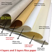 4/5 слоев волокна Xuan бумага Китайская рисовая бумага картина с каллиграфией бумажная ручной работы Anhui Jing Xian Xuan Zhi