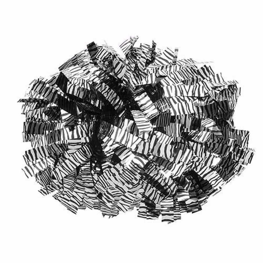 Pom poms 3/4 &quotx 6&quot болельщик металлик ярко розовый/металлик черный на заказ оптовая