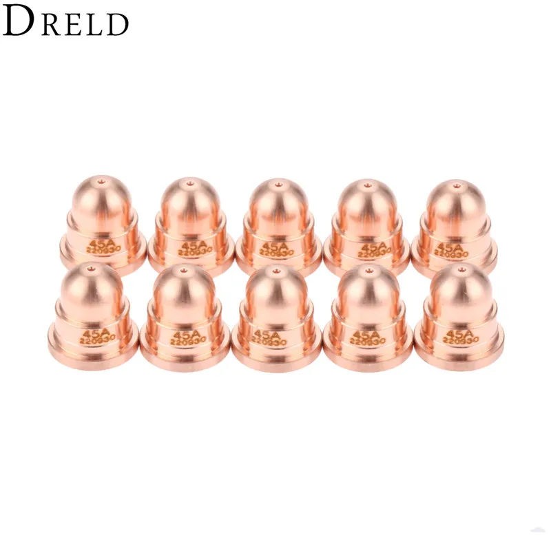 DRELD 10pcs 45A Nozzle 220930 Nozzle for Plasma Cutting Torch Consumables FineCut Processes Welding & Soldering Supplies