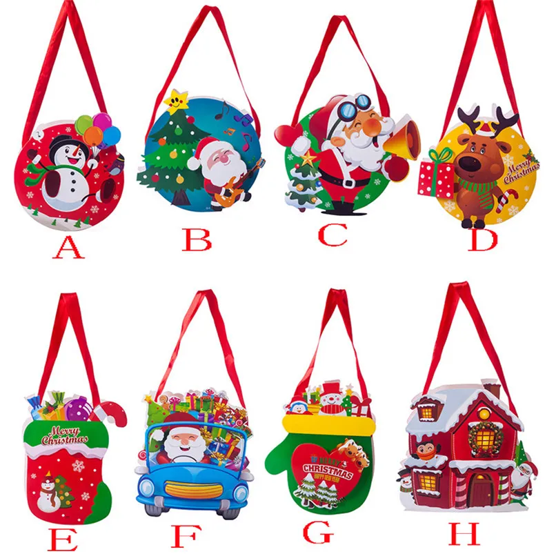 

New Merry Christmas Candy Bag Snack Packet Children Household Kid Garden Home Decor Wholesale Free Shipping 30RJ19